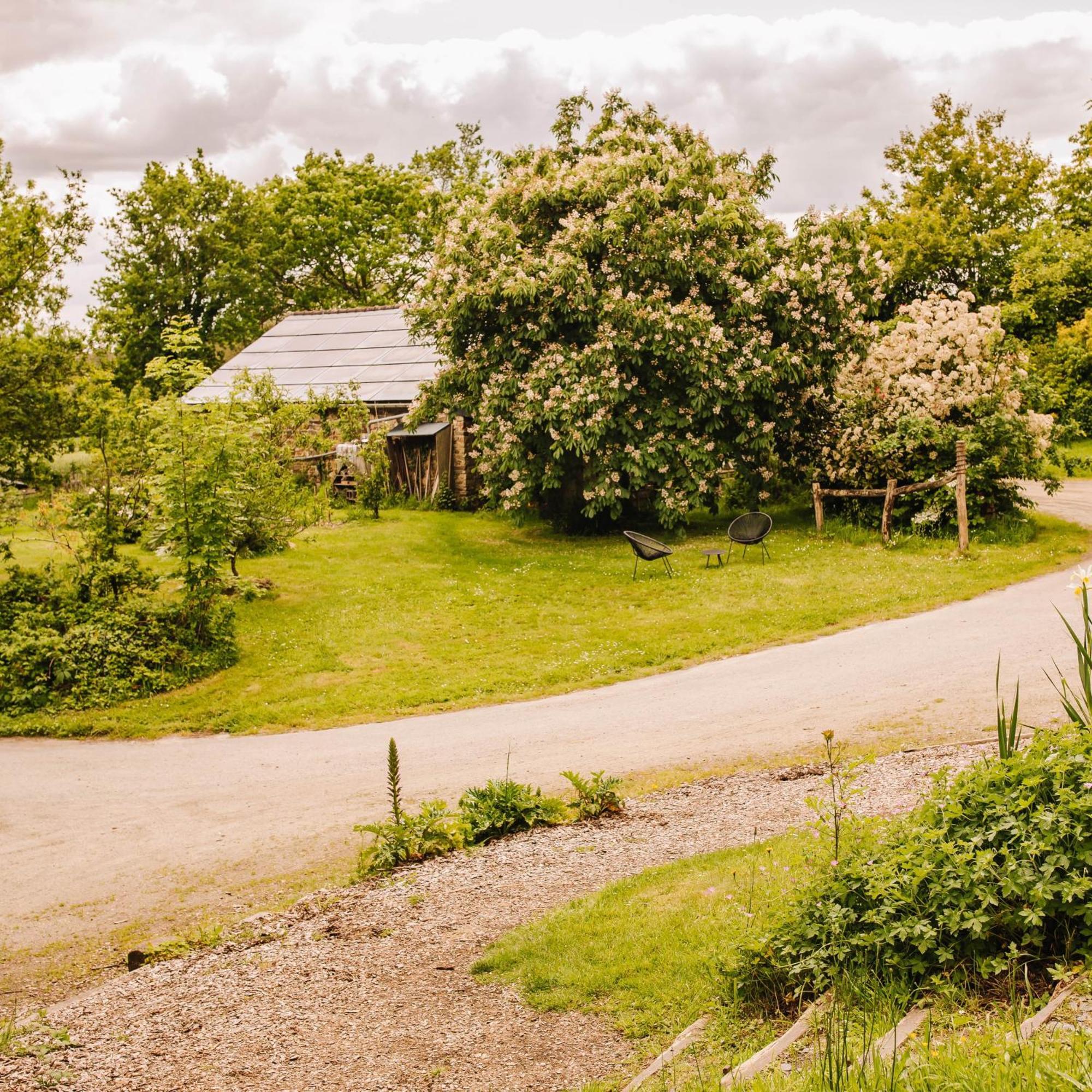 Ecolodge La Belle Verte Saint-M'herve Экстерьер фото