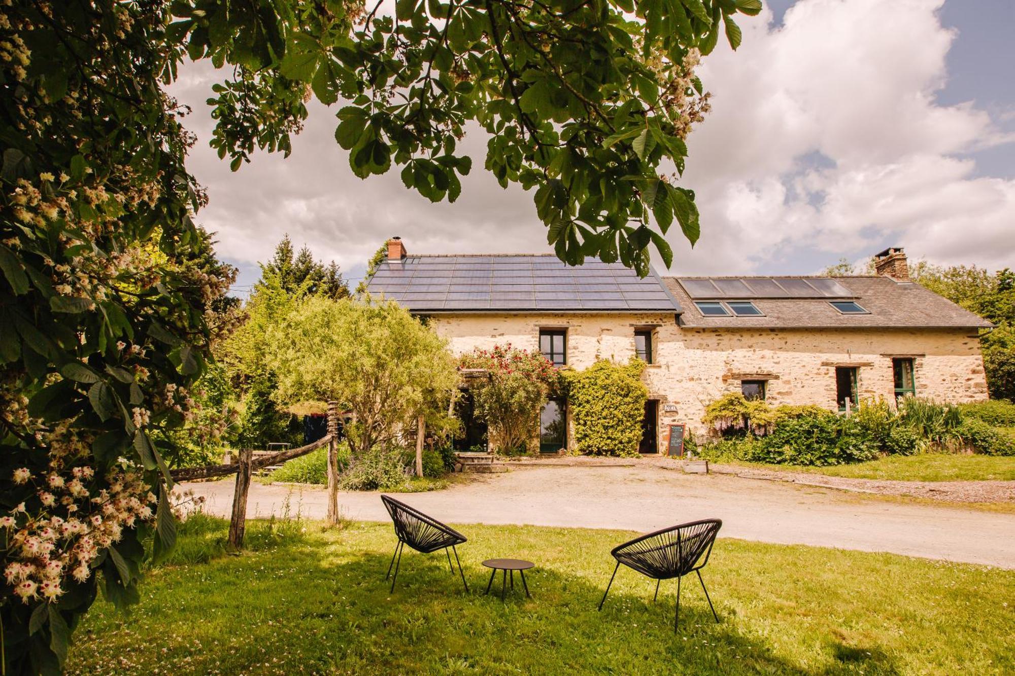 Ecolodge La Belle Verte Saint-M'herve Экстерьер фото